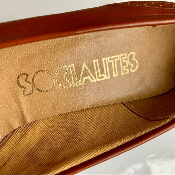 Socialites vintage leather heeled pump - Picture 7 of 8